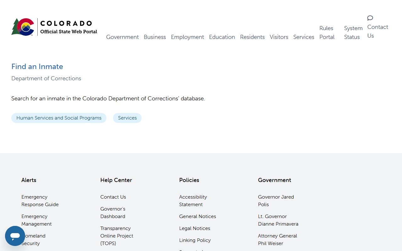 Colorado state inmate locator for Phillips County sentenced prisoners